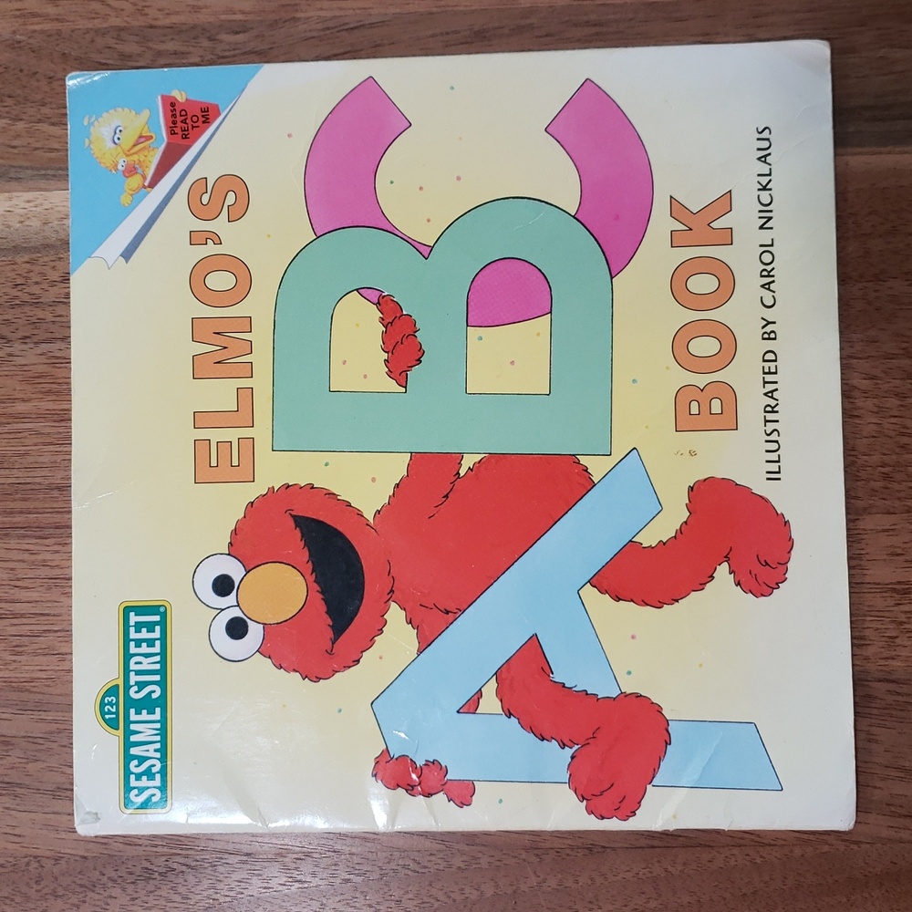 Elmo's ABC Softcover Book Sesame Street 2000 Y2K Learn To Read Alphabet